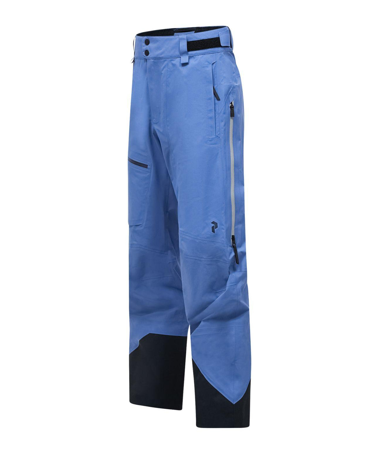 Peak Performance Alpine Gore-Tex 3L Pants Men i färgen Summit Sky. Blå skidbyxor för herrar med förstärkta benslut.