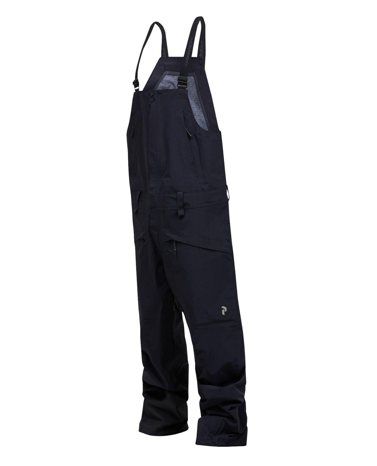 Peak Performance Edge 3L Bib Pants Men - Svart skidbyxa för herrar med hängslen.
