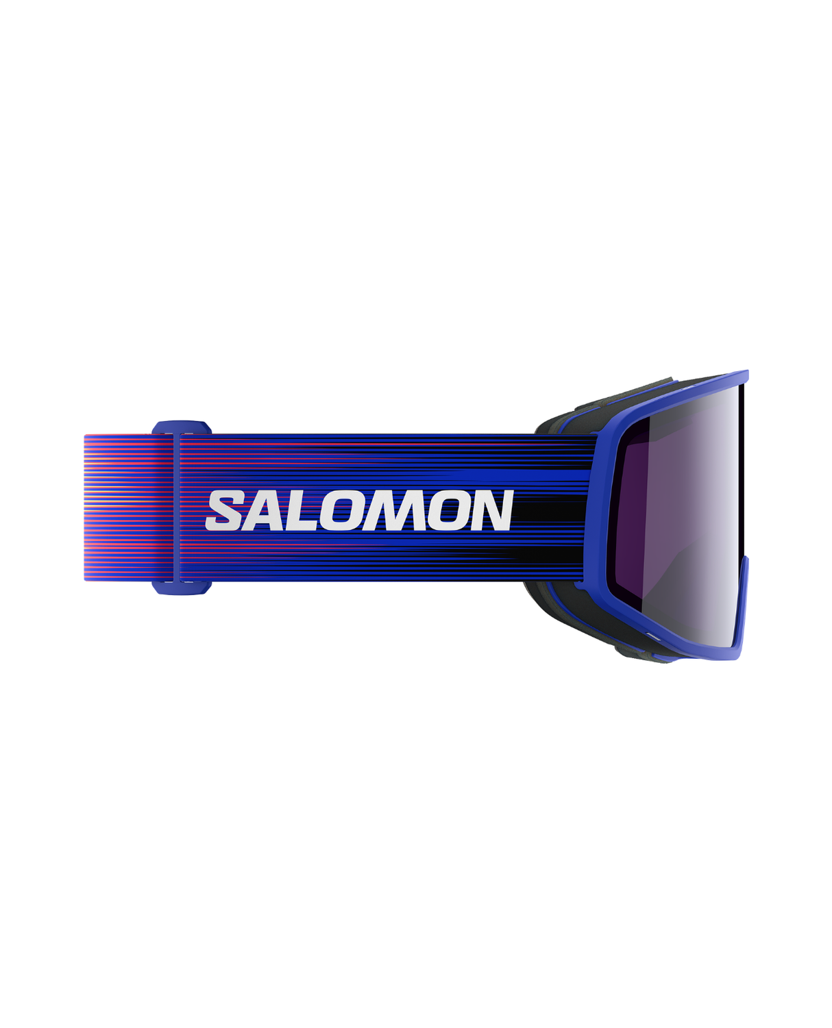Salomon Sentry Pro Sigma Equipe - Race Blue F04 skidglasögon med blått band och Salomon-logga.
