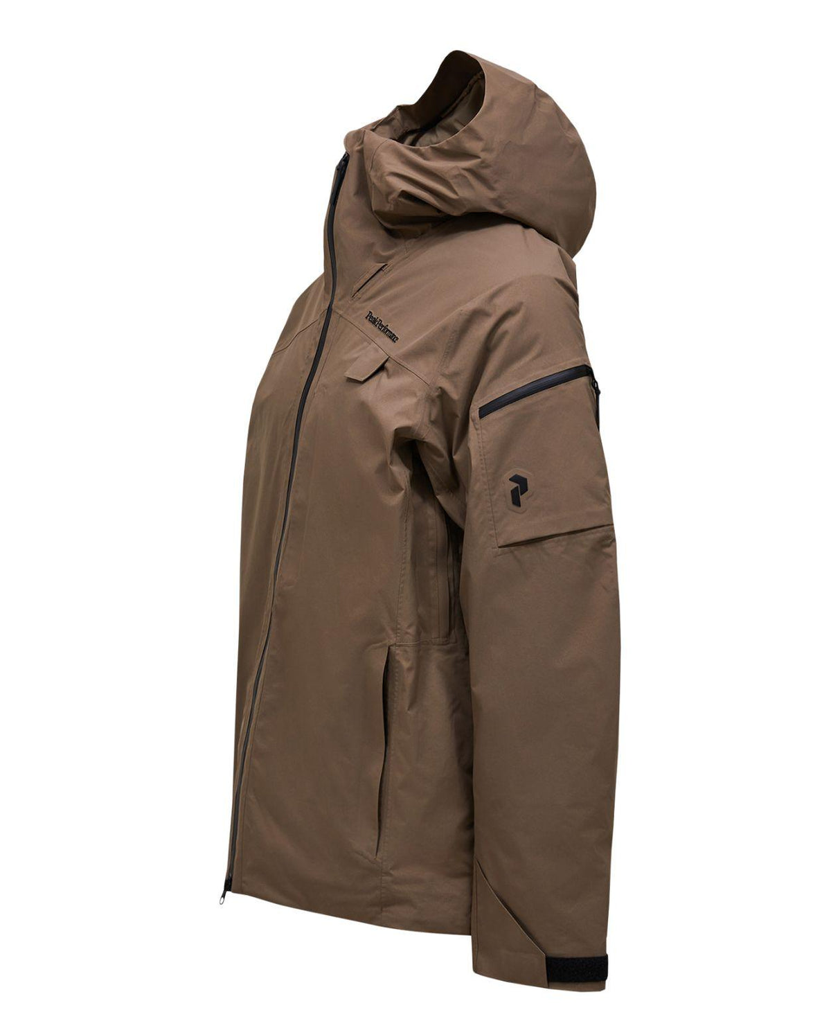 Peak Performance Alpine Gore-Tex Insulated Jacket Men - Terrain Tan, sidovy av brun skidjacka för herrar.