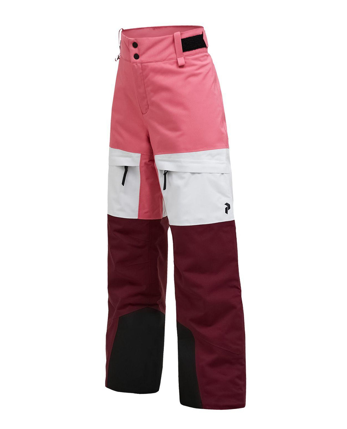 Peak Performance Gravity Insulated Pants Junior - Mountain Blush/Antarctica skidbyxor med färgstark design för unga skidåkare.