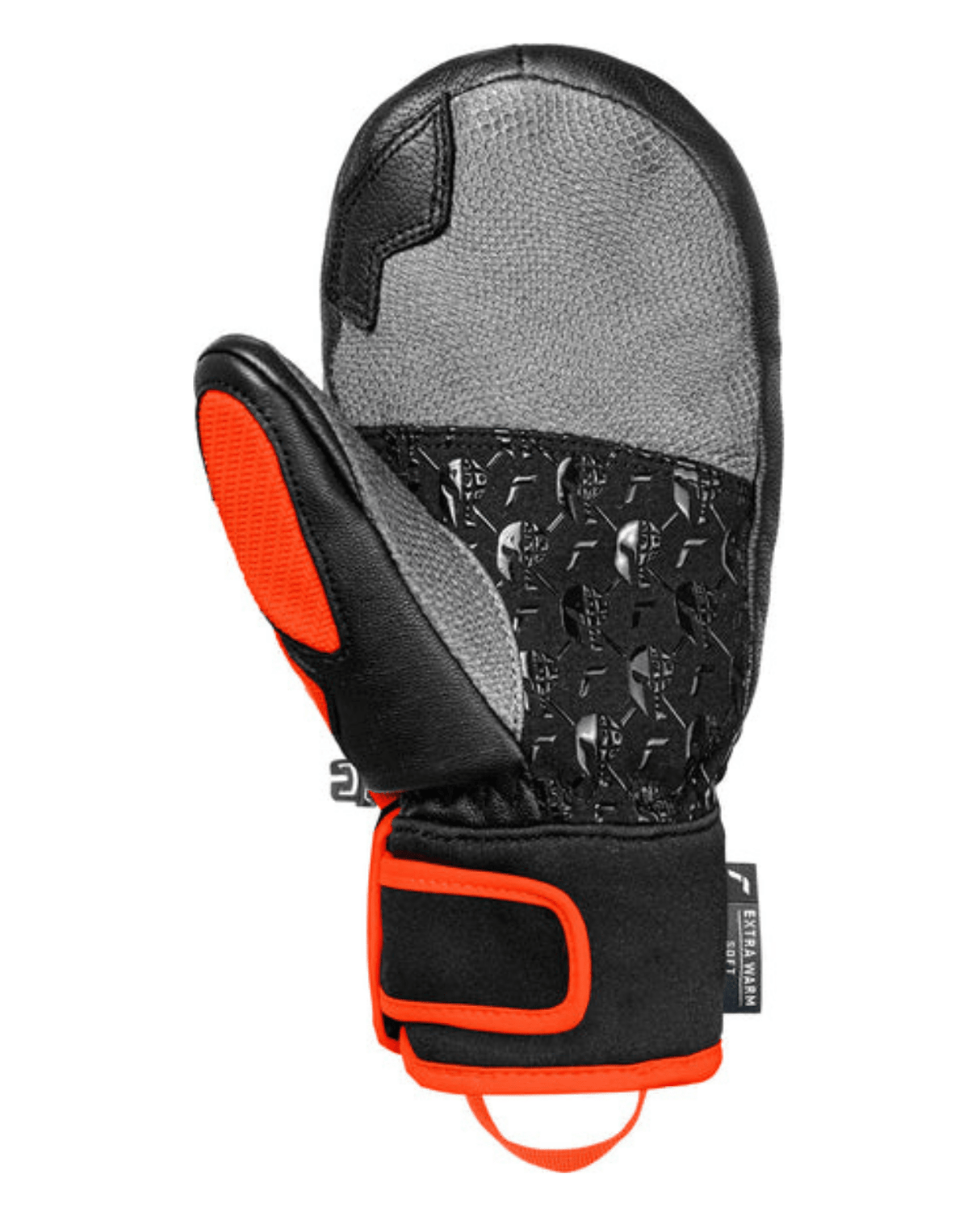 Reusch Worldcup Warrior GS Junior Mitten - Black/Silver/Fluo Red - Handskar - Alpingaraget