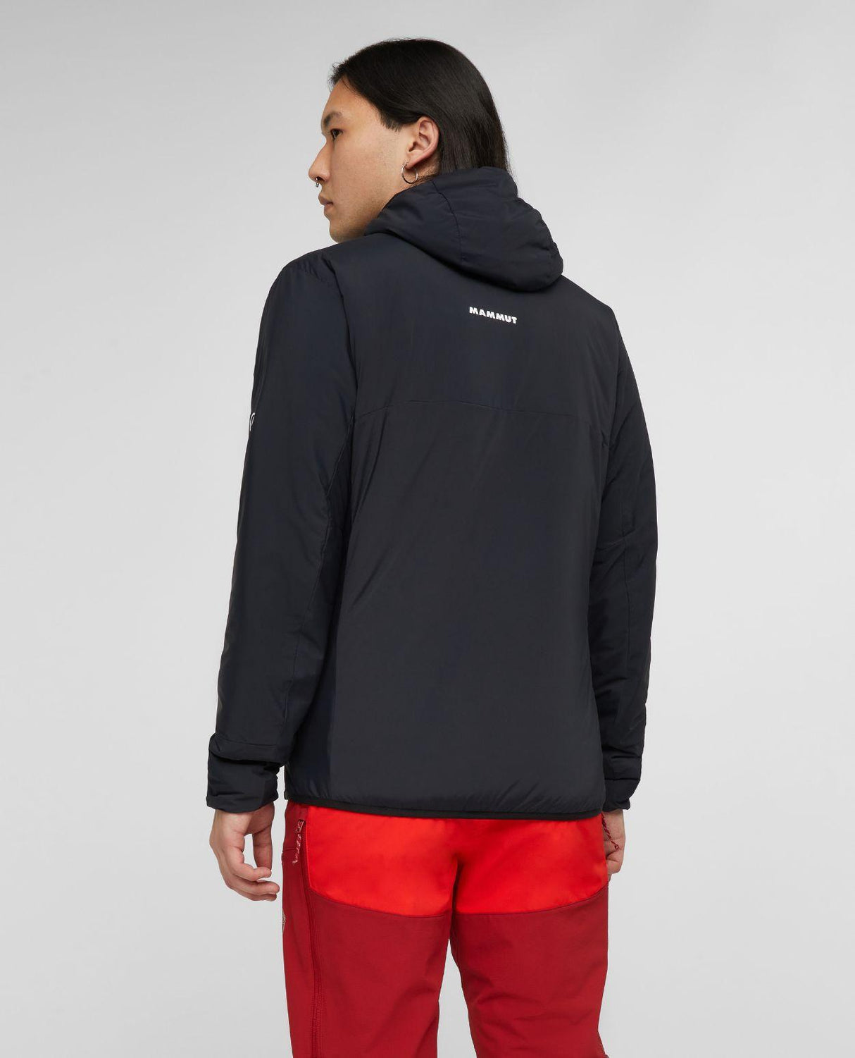 Mammut Aenergy Air IN Hooded Jacket Men - Svart jacka bakifrån med huva
