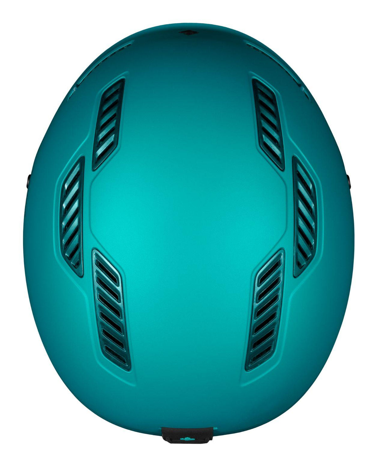 Turkos Sweet Protection Igniter 2Vi Mips skidhjälm sedd från ovan med fokus på ventilationens placering.