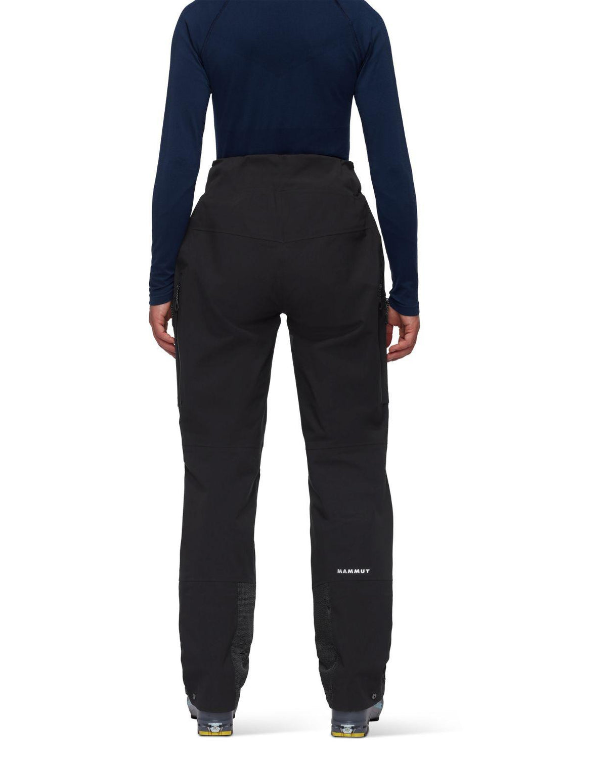 Mammut Stoney HS Pants Women - Svart skidbyxor bakifrån