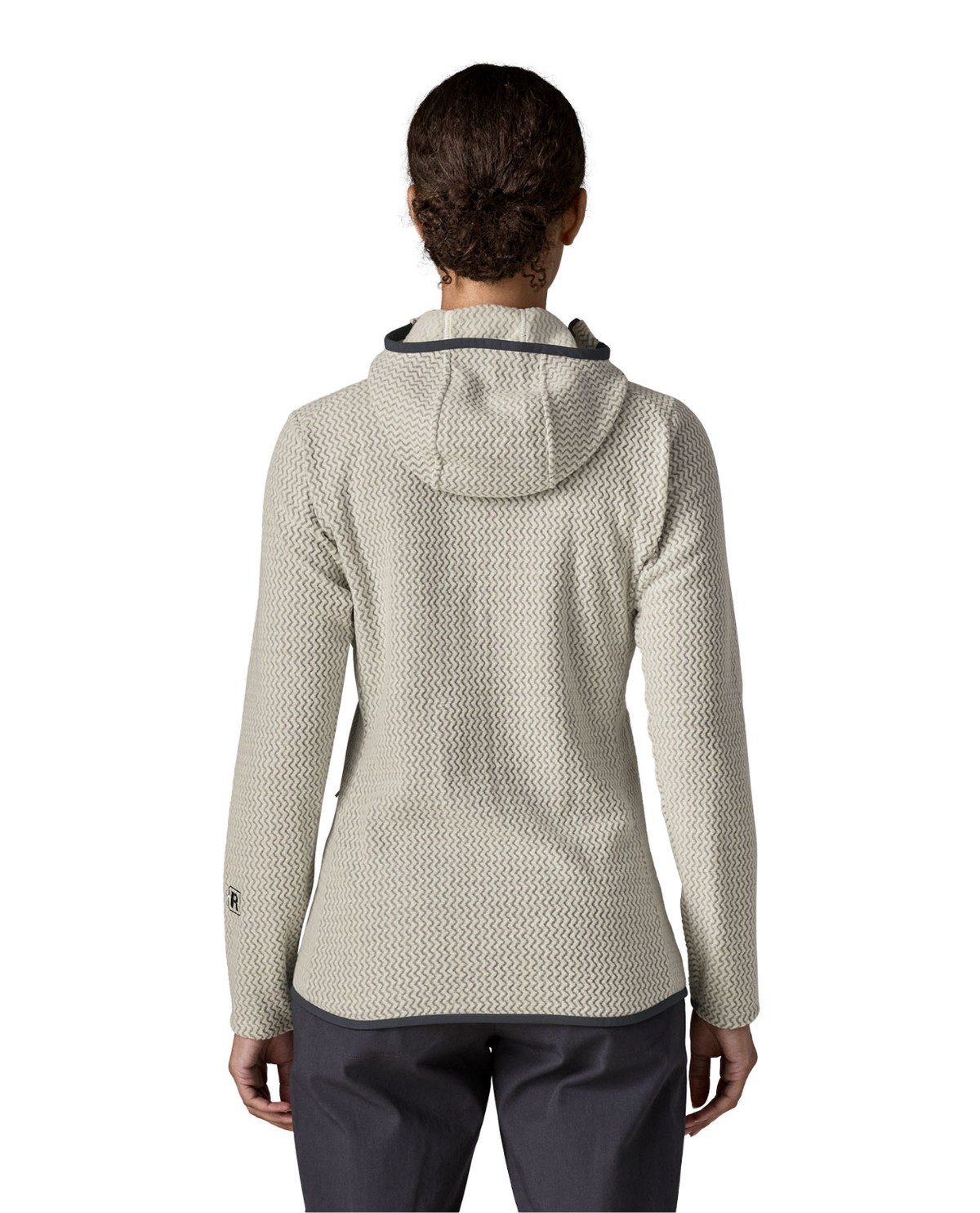 Patagonia R1 Air Full-Zip Hoody Women - Birch White bakifrån