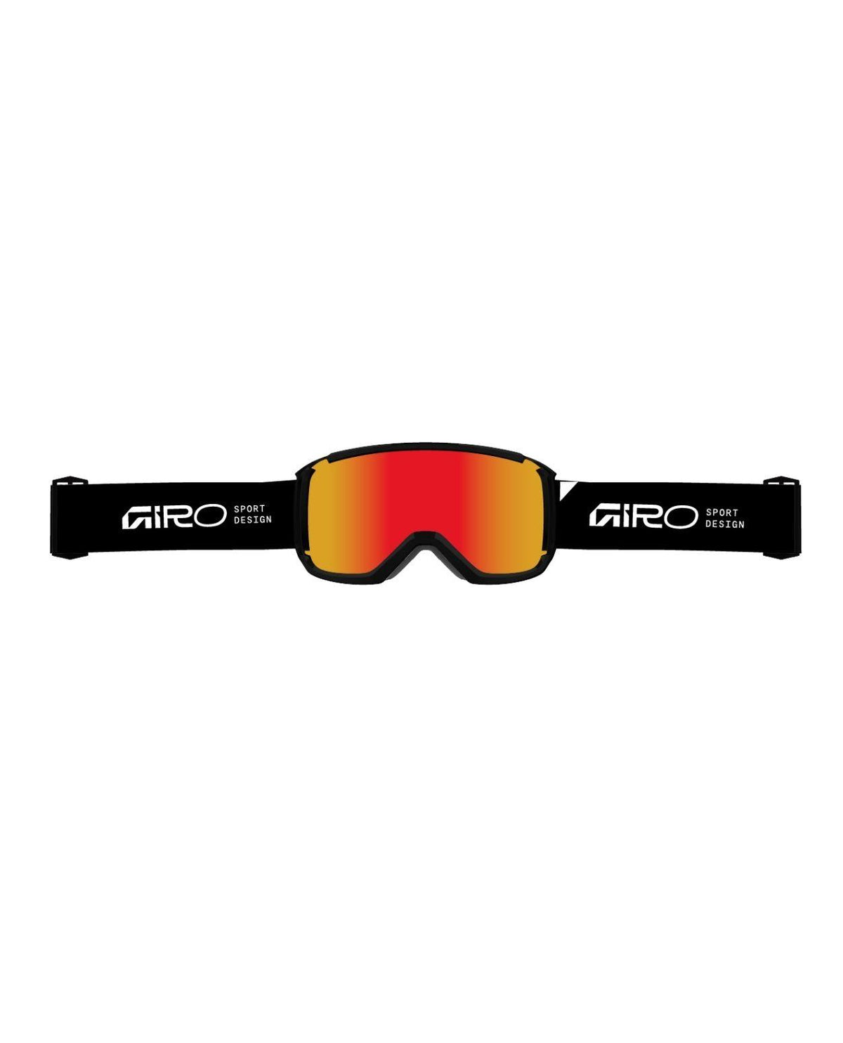 Giro Revolt Pro Black Wordmark - Svart skidglasögon med orange spegellins