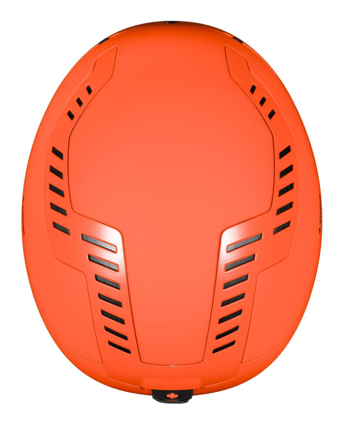 Sweet Protection Switcher 2Vi Mips skidhjälm i Flame Orange sedd ovanifrån som visar ventilationssystemet.