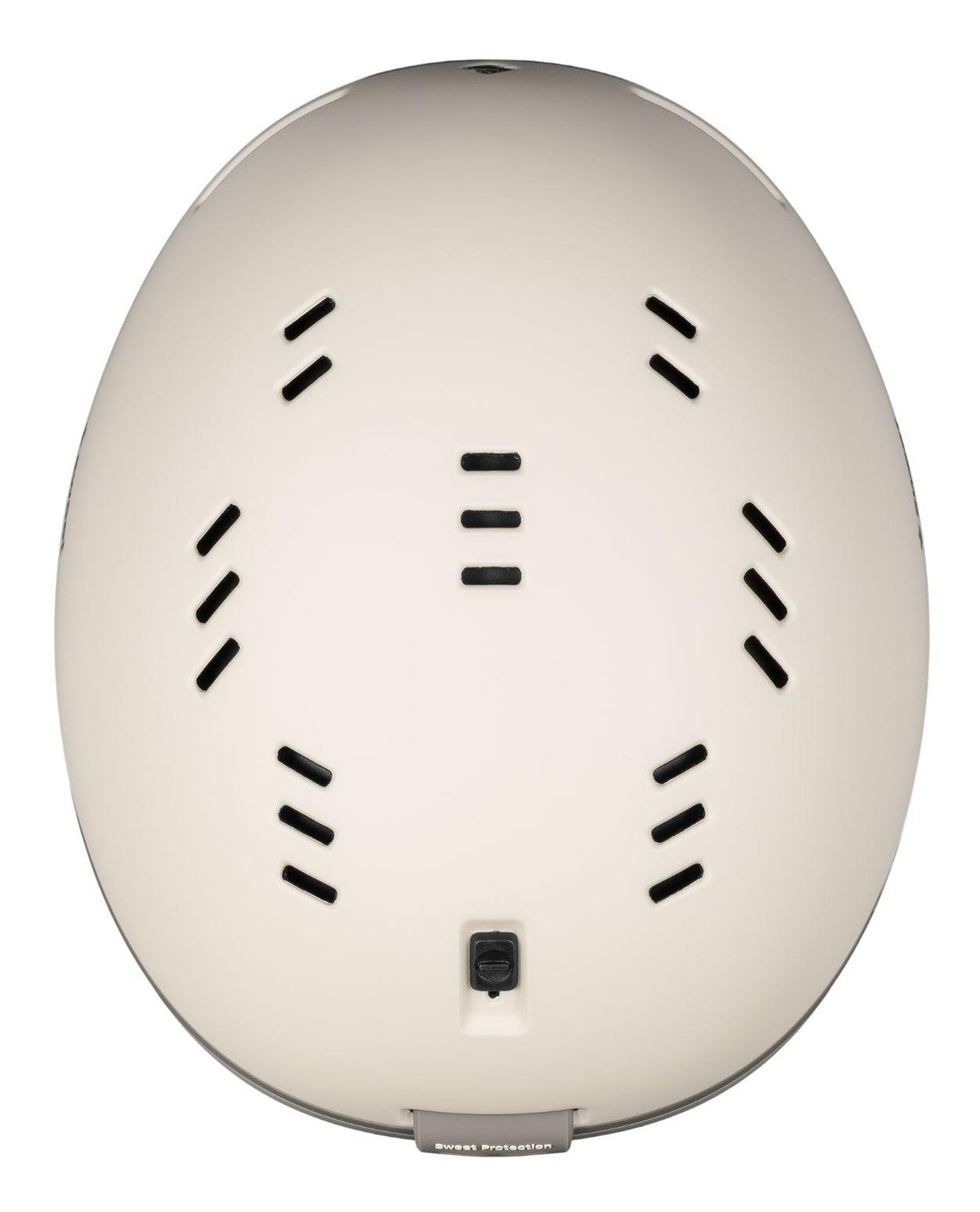 Sweet Protection Adapter Mips alpinhjälm i färgen Warm Thunder sedd ovanifrån med fokus på ventilation.