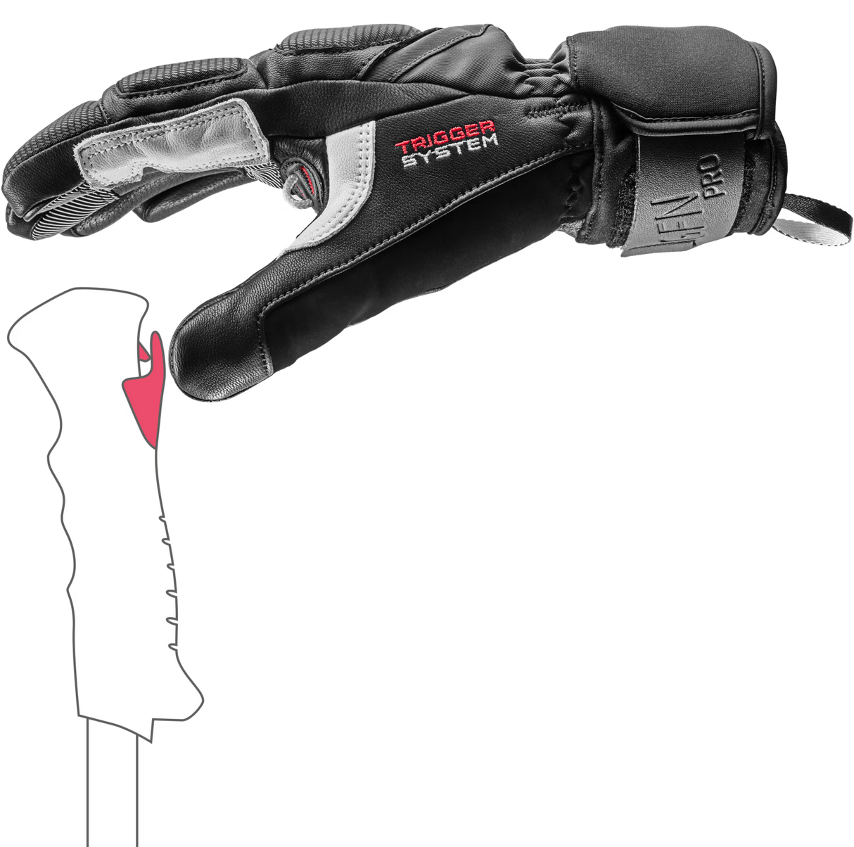 Leki Griffin Pro 3D - Black / White - Alpingaraget