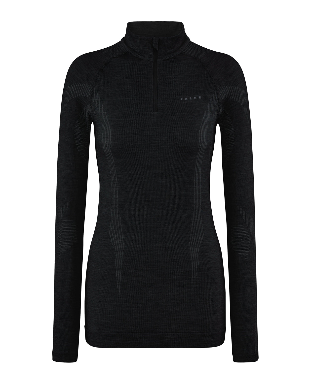 FALKE Women Long-sleeve shirt Wool-Tech - Black - Alpingaraget