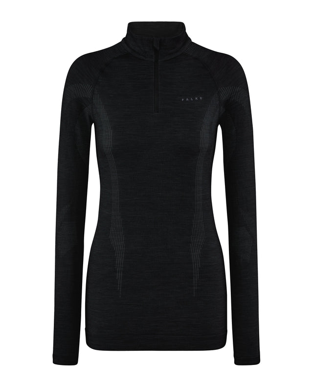 FALKE Women Long-sleeve shirt Wool-Tech - Black - Alpingaraget
