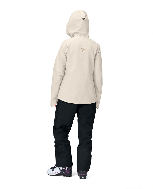 Norröna Women Lofoten Gore-Tex Insulated Jacket - Oatmeal - Alpingaraget
