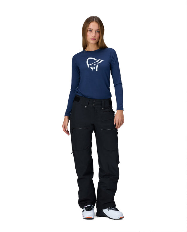 Norröna Women Lofoten Gore-Tex Insulated Pants – Caviar Black - Alpingaraget