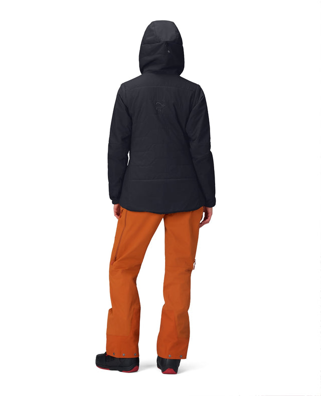 Norröna Women Møre Thermo60 Aero200 Jacket – Caviar Black - Alpingaraget