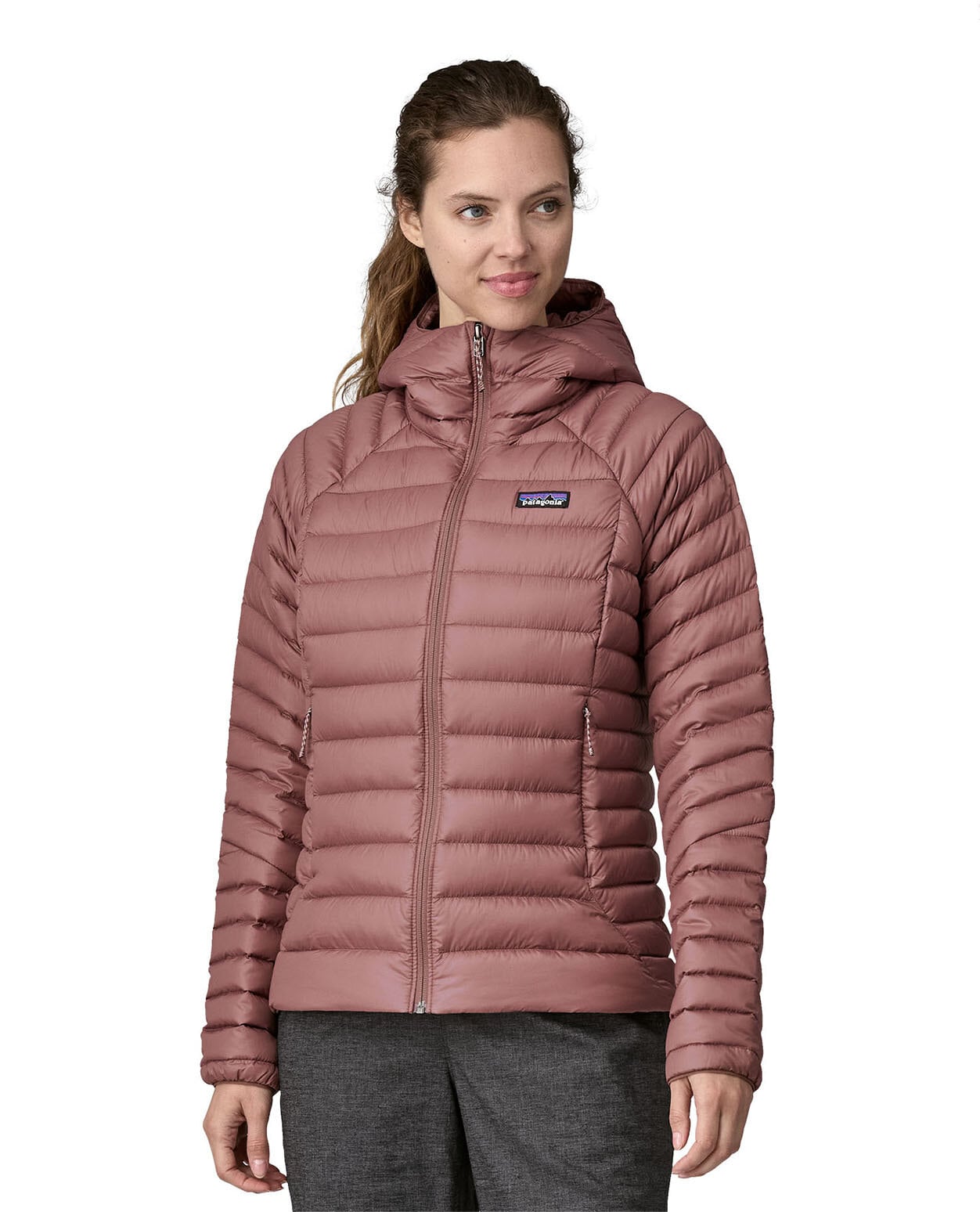 Patagonia Women Down Sweater Hoody - Dulse Mauve - Alpingaraget