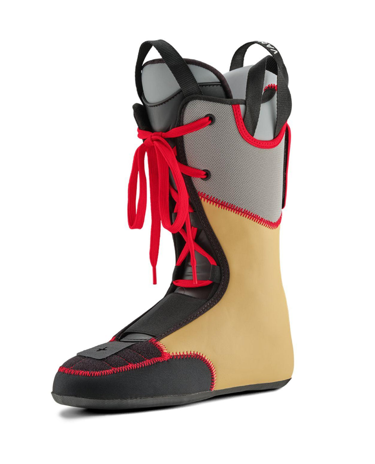 Van Deer VDRBS Ski Boot PRO innerstövle i grått och beige med röda detaljer - Alpingaraget