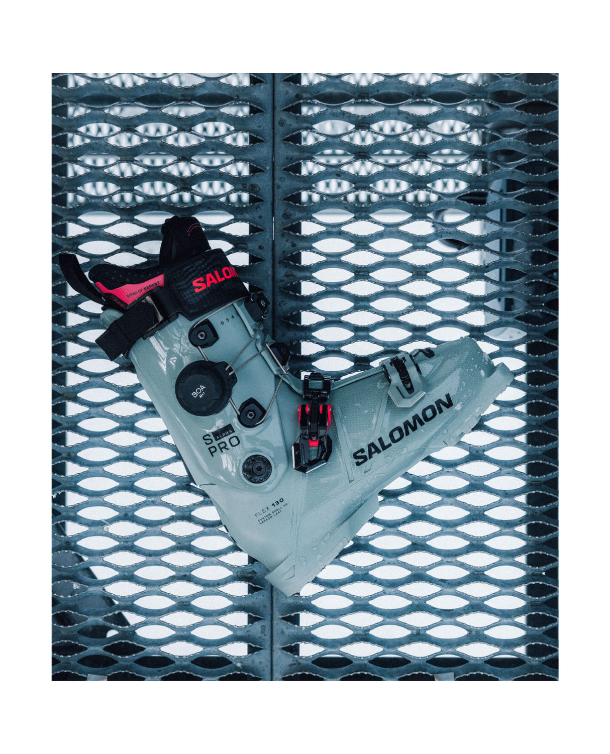 Salomon S/Pro Alpha C BOA 130 - Wrought Iron/Black/Raspberry - Alpingaraget