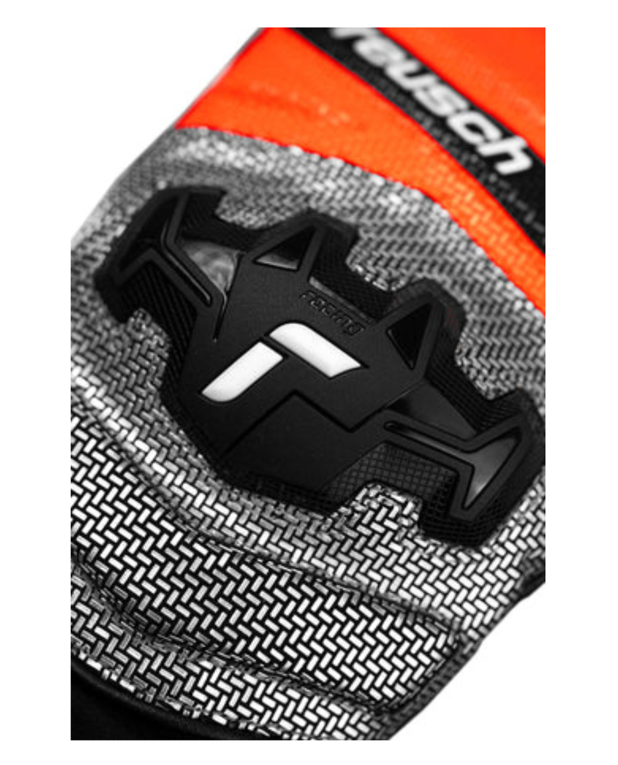 Reusch Worldcup Warrior GS Junior Mitten - Black/Silver/Fluo Red - Alpingaraget