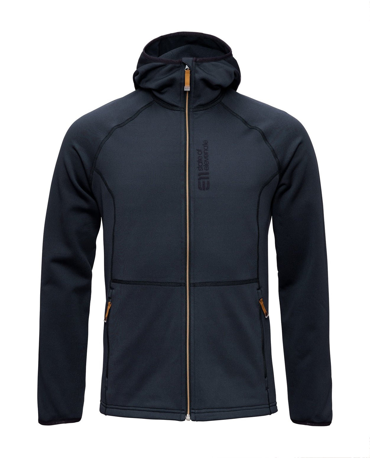 Elevenate Men Skiers Fleece Hood - Dark Ink - Mellanlager - Alpingaraget