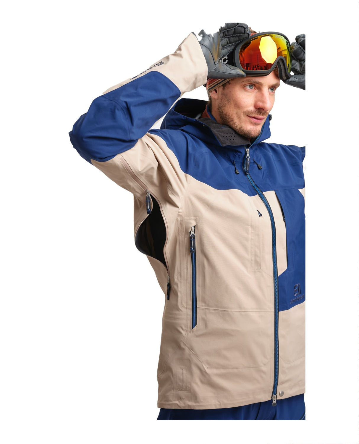 Elevenate Men Bec De Rosses Prime Jacket - Ginger Beige - Alpingaraget