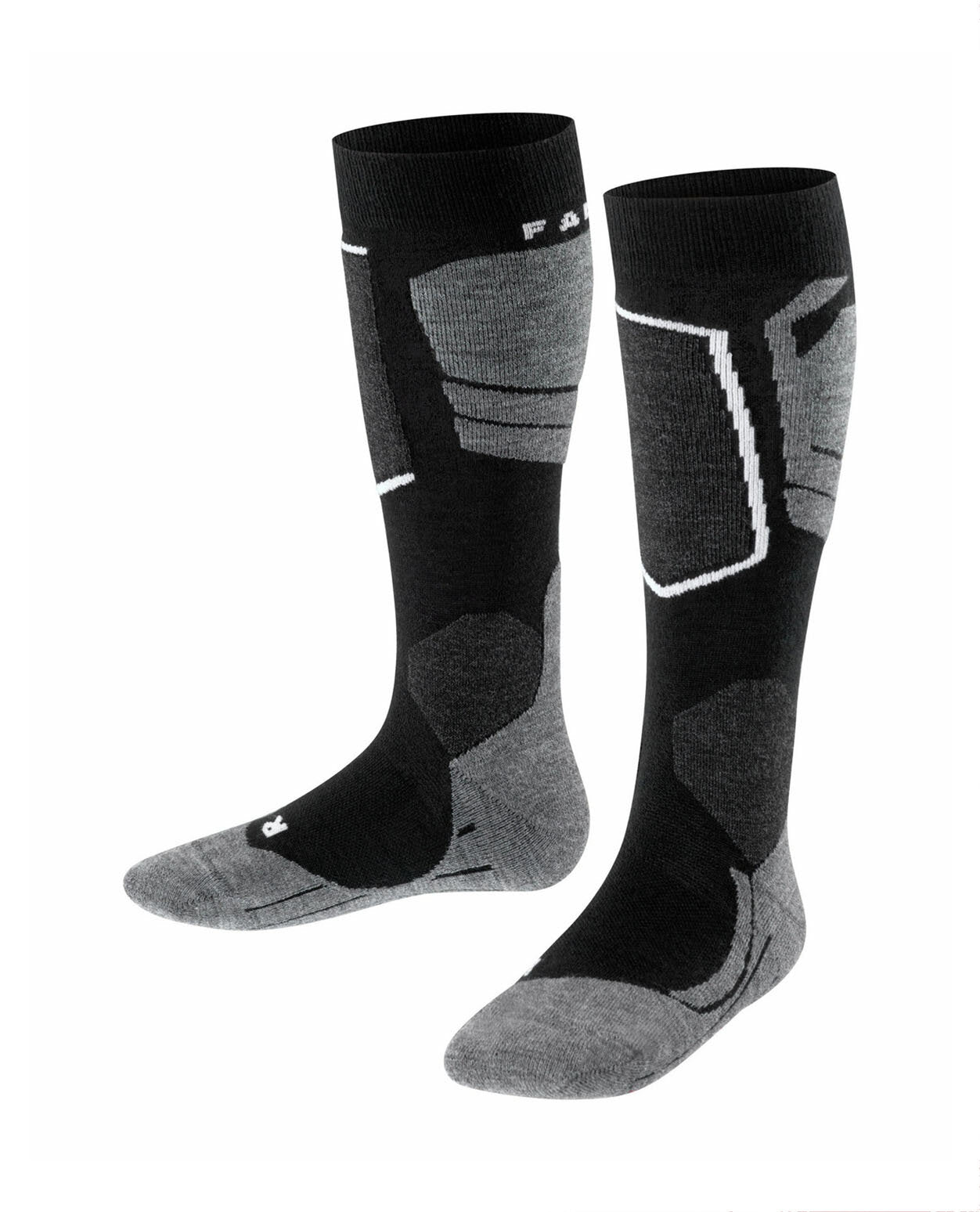 FALKE SK4 Advanced Kids Skiing Knee-high socks - Black-Mix - Alpingaraget