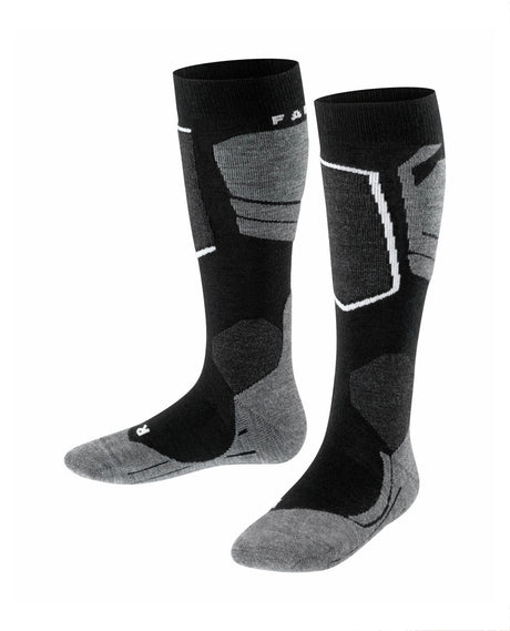 FALKE SK4 Advanced Kids Skiing Knee-high socks - Black-Mix - Alpingaraget