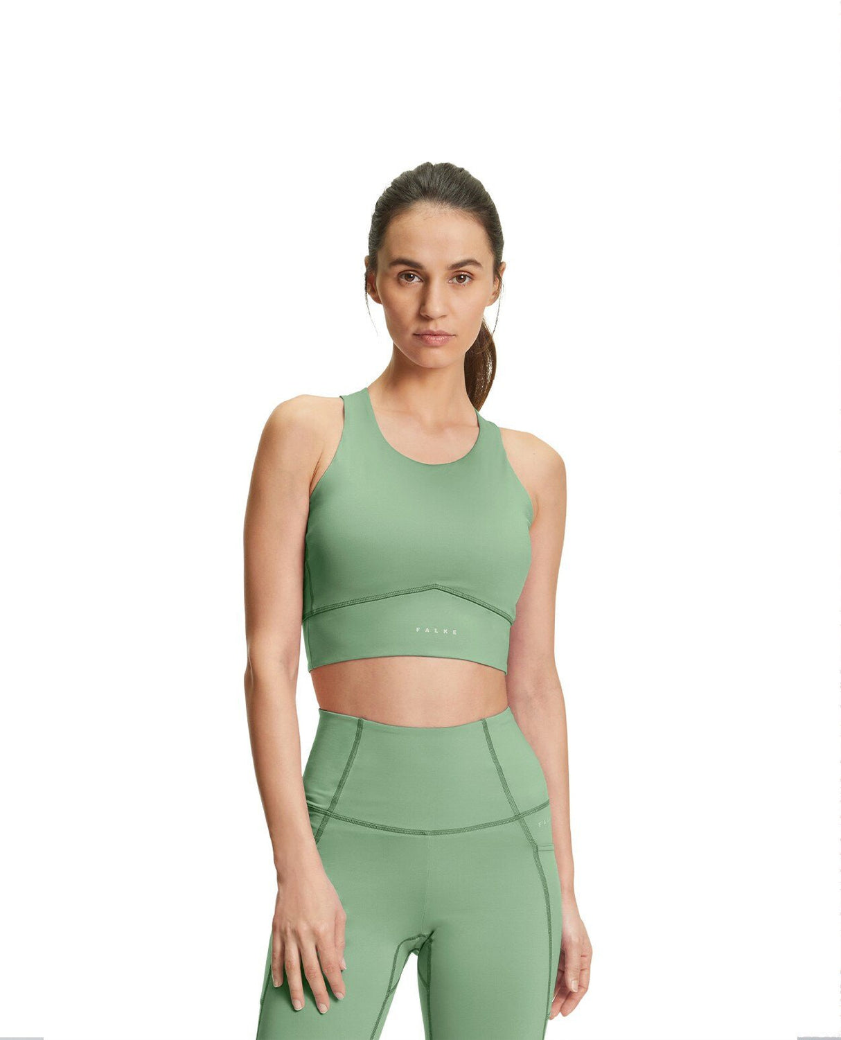 FALKE Women Core Sports Bra Racer - Quiet Green - Underkläder - Alpingaraget