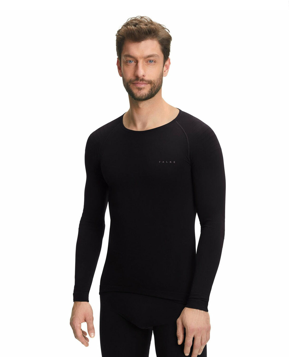 FALKE Men Long-sleeve shirt Warm - Black - Alpingaraget