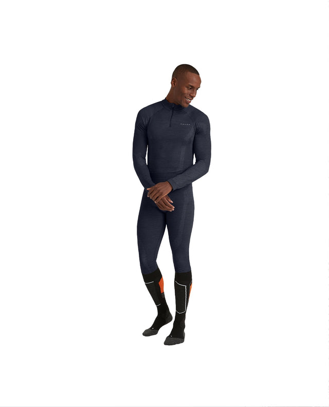 FALKE Men Tights Wool-Tech - Space Blue - Alpingaraget