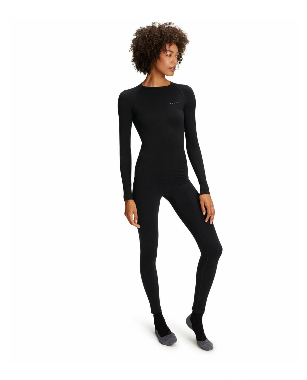 FALKE Women Long-sleeve shirt Warm - Black - Alpingaraget