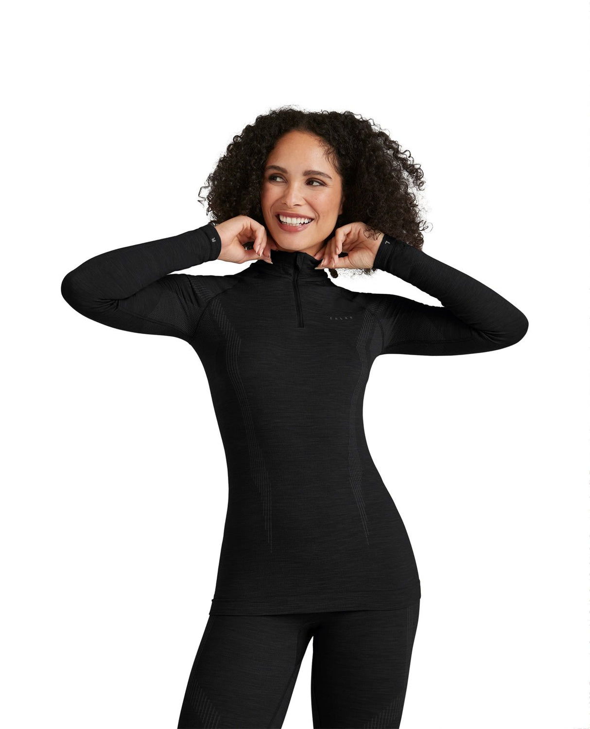 FALKE Women Long - sleeve shirt Wool - Tech - Black - Underställ - Alpingaraget