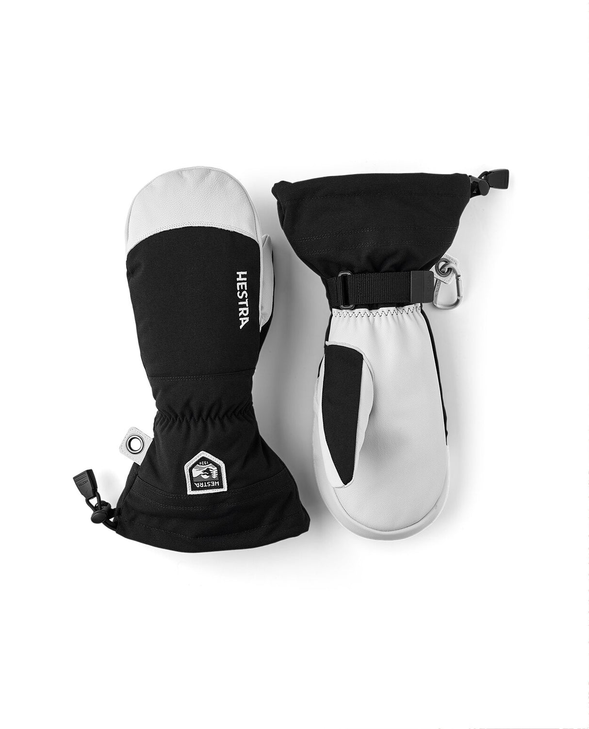 Hestra Army Leather Heli Ski Mitt - Black - Alpingaraget