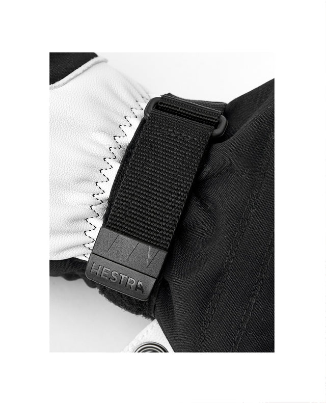 Hestra Army Leather Heli Ski Mitt - Black - Alpingaraget