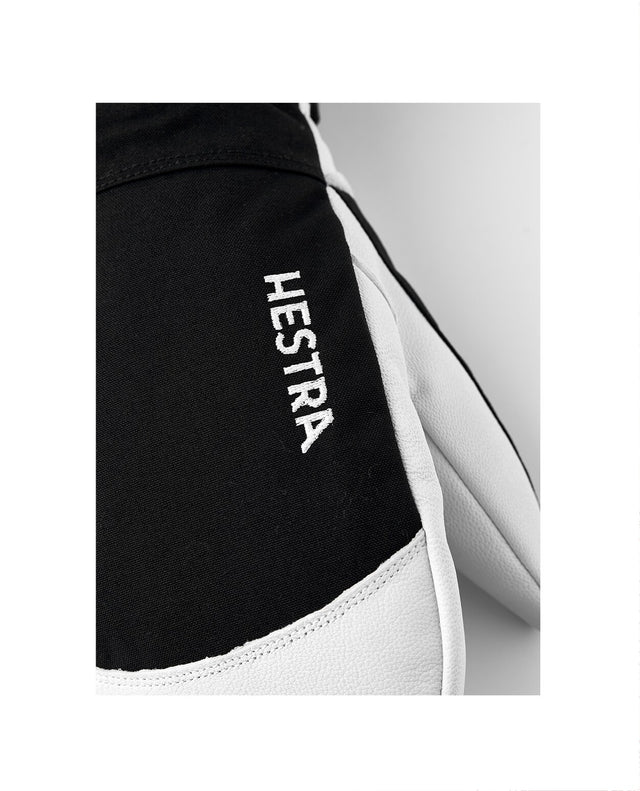 Hestra Army Leather Heli Ski Mitt - Black - Alpingaraget