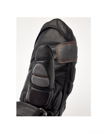 Hestra Junior Impact Racing Mitt - Black Flame Red - Alpingaraget