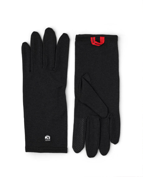 Hestra Merino Wool Liner Long 5 Finger - Black - Alpingaraget