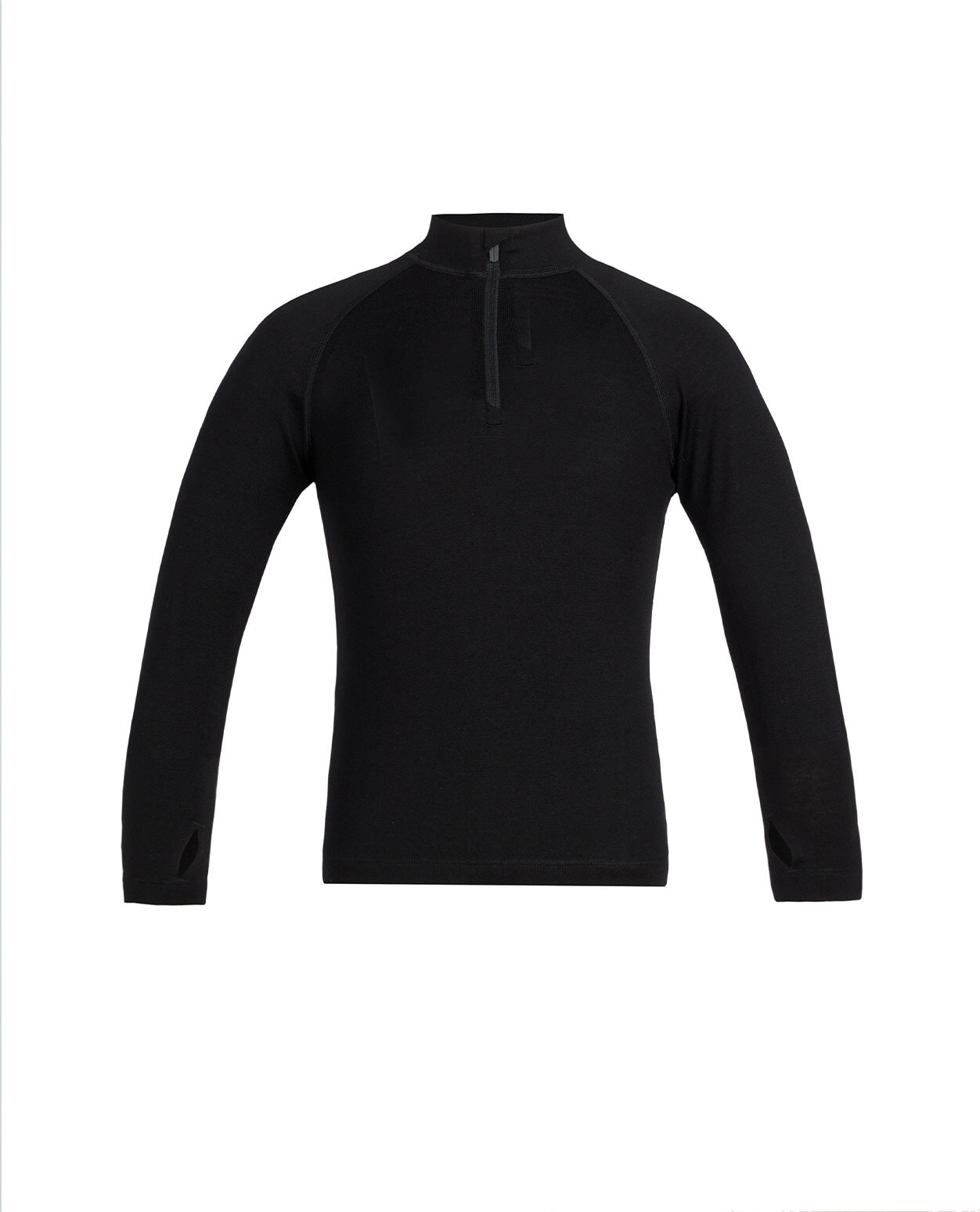 Icebreaker Junior Merino 260 Tech LS Half Zip - Black - Alpingaraget