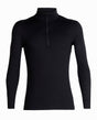 Icebreaker Men Merino 200 Oasis LS Half Zip - Black - Alpingaraget
