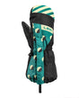 Leki Little Paw Mitt Long - Black / Medium Green - Alpingaraget