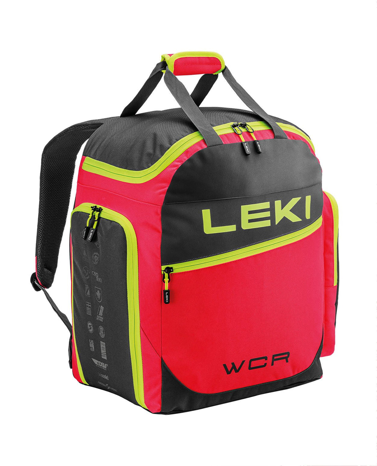Leki Skiboot Bag WCR / 60L - Bright Red / Black / Neon Yellow - Pjäxbagar - Alpingaraget