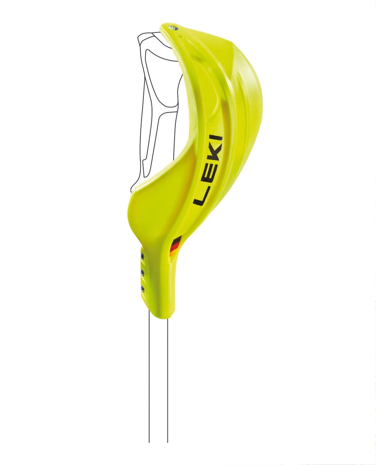 Leki Gate Guard Closed Worldcup - Neon Yellow - Alpingaraget