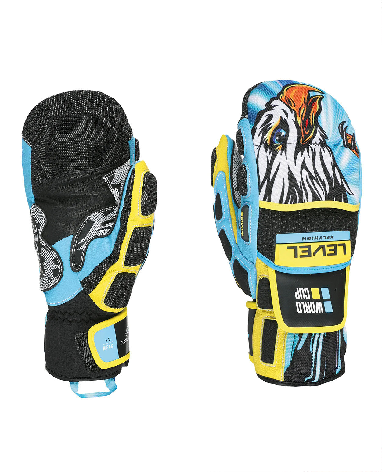 Level World Cup CF Mitt - Yellow Blue - Alpingaraget