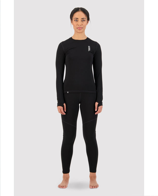 Mons Royale Women Cascade Merino Flex Legging - Black - Alpingaraget