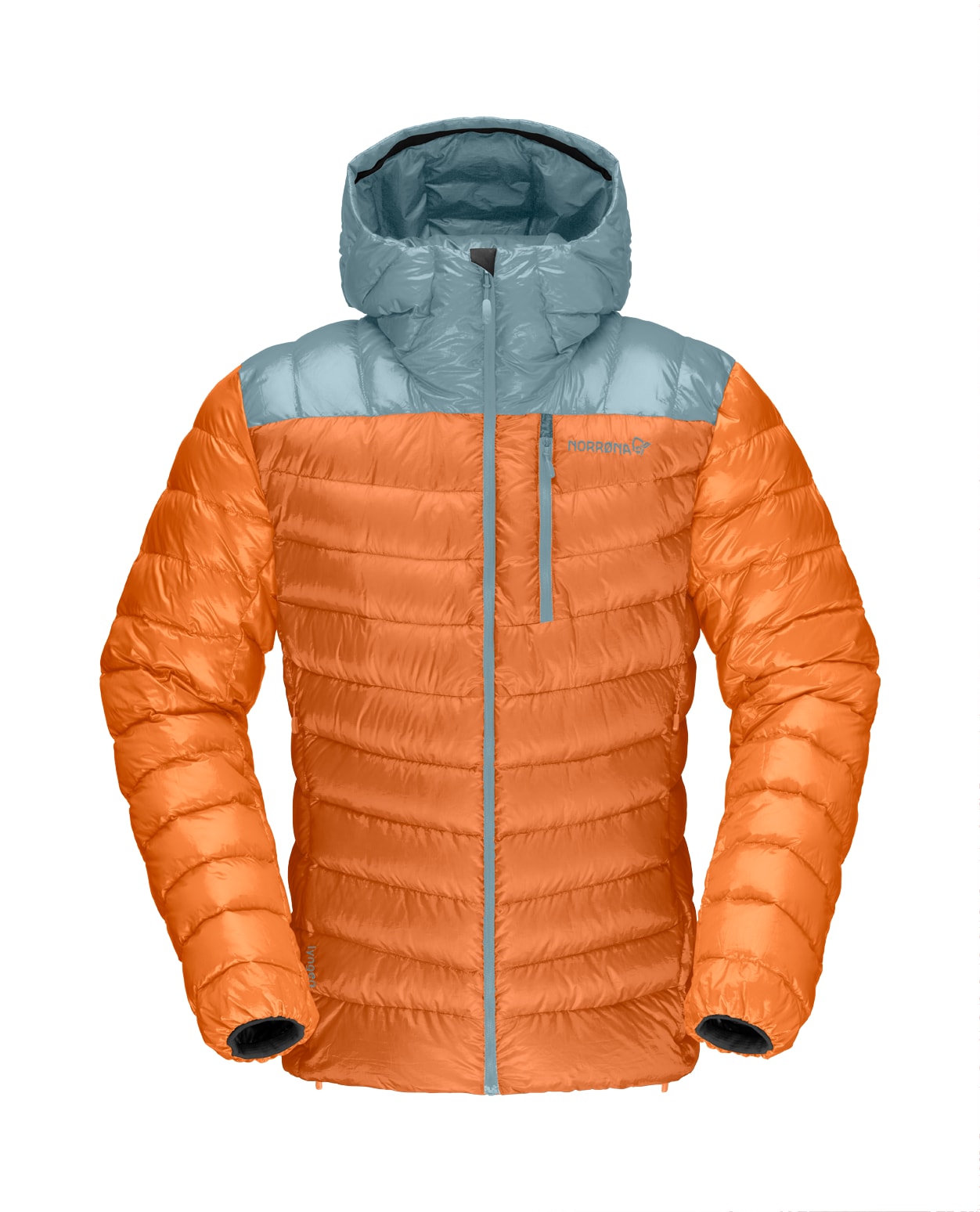 Norröna Men Lyngen Down850 Hood - Gold Flame - Alpingaraget