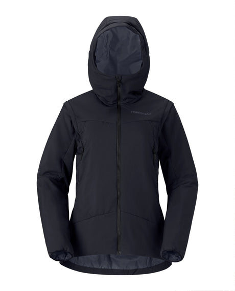 Norröna Women Møre Thermo60 Aero200 Jacket – Caviar Black - Alpingaraget