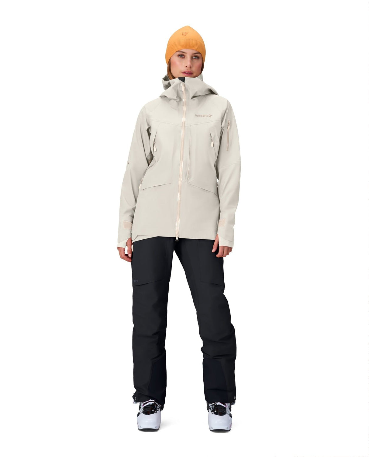 Norröna Women Møre Gore - Tex Jacket – Oatmeal - Alpingaraget