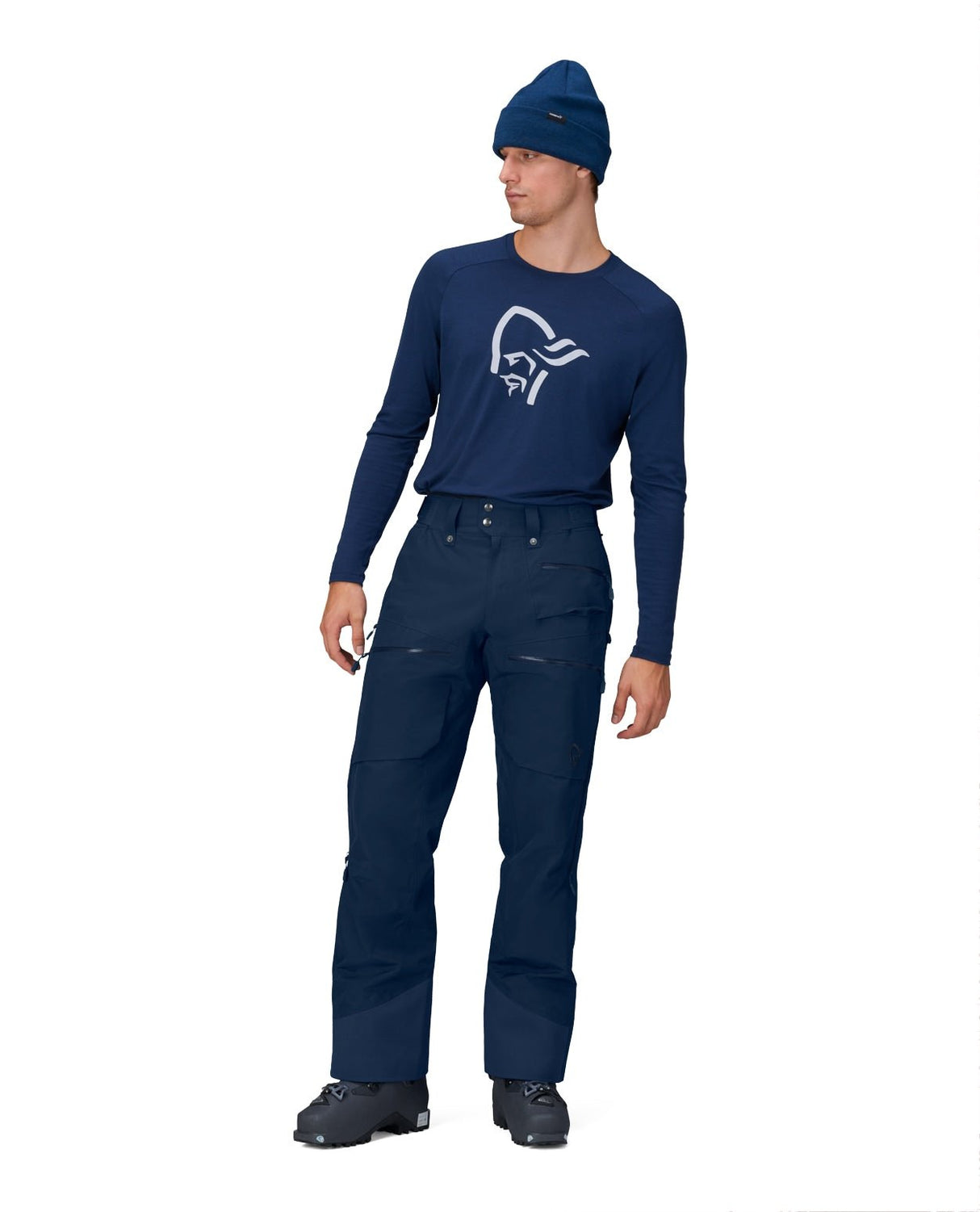 Norröna Men Lofoten Gore - Tex Insulated Pants - Indigo Night Blue - Skidbyxor - Alpingaraget