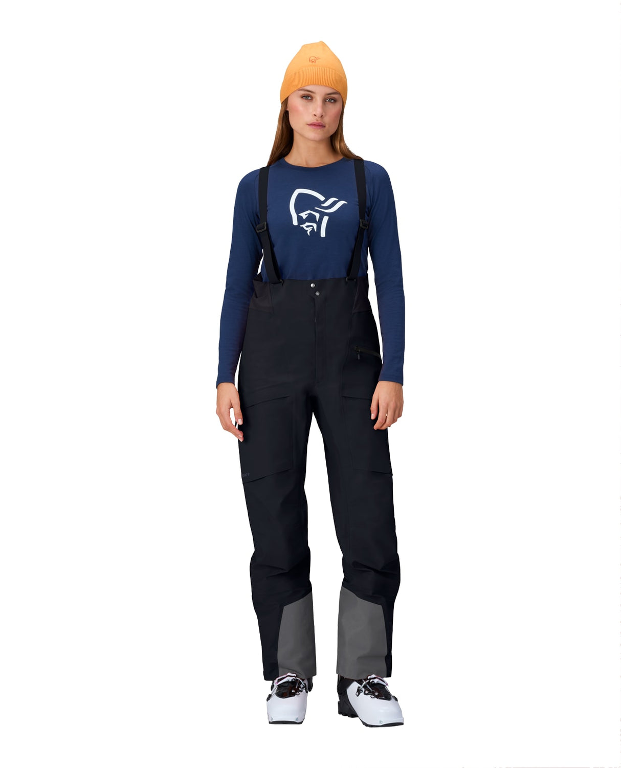 Norröna Women Møre Gore-Tex Salopette - Caviar Black - Alpingaraget