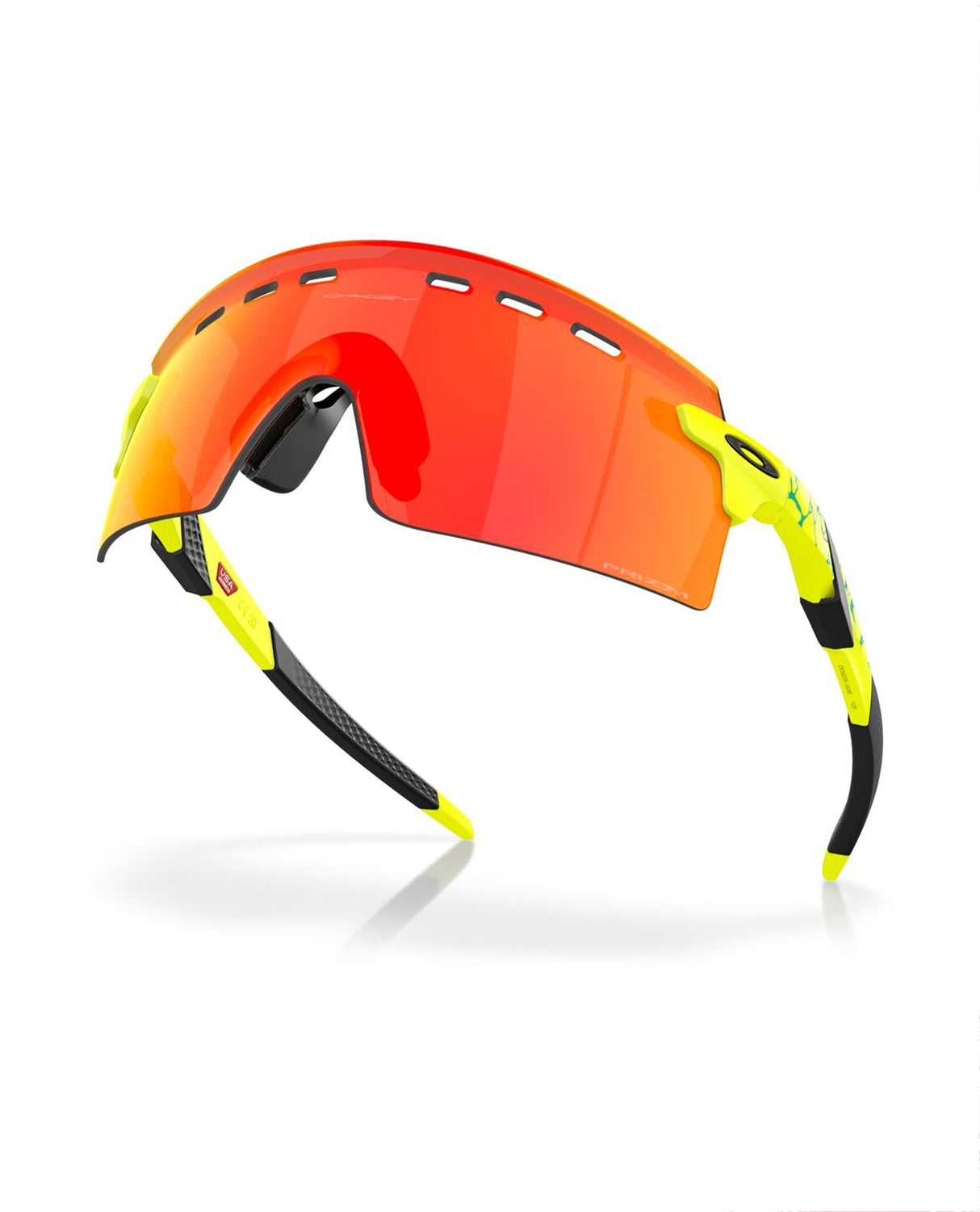 Oakley Encoder Strike Vented - Matte Tennisball Yellow Celeste Neuron/Prizm Ruby - Alpingaraget